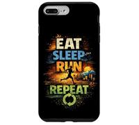 Carcasa para iPhone 7 Plus/8 Plus Regalo Divertido para Corredores de Eat Sleep Run Repeat