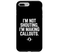 Carcasa para iPhone 7 Plus/8 Plus Regalo Divertido para videojugadores con Texto en inglés I'm Not Shouting I Am Making Callouts