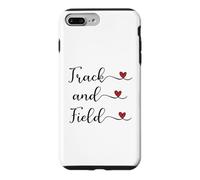 Carcasa para iPhone 7 Plus/8 Plus Regalo tipográfico manuscrito con corazón de Pista y Campo