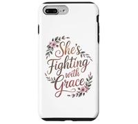 Carcasa para iPhone 7 Plus/8 Plus Regalos para el Cuidado del cáncer de Mama Fighting with Grace