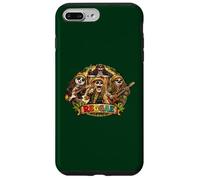 Carcasa para iPhone 7 Plus/8 Plus Reggae música Capybara Island Shiba-Inu y Mono como Banda