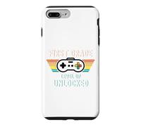 Carcasa para iPhone 7 Plus/8 Plus Regreso a la Escuela Primer Grado Desbloqueado Level Up Gamer Niños Niño