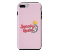 Carcasa para iPhone 7 Plus/8 Plus Reina Bailando con Bola de Discoteca Estilo Retro