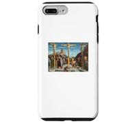 Carcasa para iPhone 7 Plus/8 Plus Renacimiento Crucifixión Tres Cruces Escena Cristo Crucificado