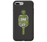 Carcasa para iPhone 7 Plus/8 Plus Reproductor de Bebidas Pickleball Life Paddle Word Cloud