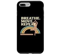 Carcasa para iPhone 7 Plus/8 Plus Respiración Movimiento Repetir Yoga Pose Rainbow