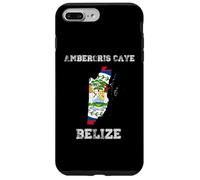 Carcasa para iPhone 7 Plus/8 Plus Retro Ambergris Caye Belice Bandera de Belice Envejecida