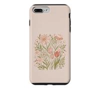 Carcasa para iPhone 7 Plus/8 Plus Retro Animal Print Wildflower Flowers Boho Floral Aesthetic
