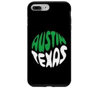 Carcasa para iPhone 7 Plus/8 Plus Retro Austin Texas Bubbly Circle Arte Vintage Envejecido