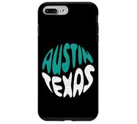 Carcasa para iPhone 7 Plus/8 Plus Retro Austin Texas Bubbly Circle Arte Vintage Envejecido