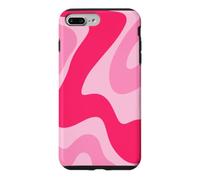 Carcasa para iPhone 7 Plus/8 Plus Retro Hot Pink Swirl Abstracto Estético Groovy 70s Boho Y2K