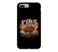 Carcasa para iPhone 7 Plus/8 Plus Retro Mountain Cross El Fuego Todavía Arde