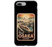 Carcasa para iPhone 7 Plus/8 Plus Retro Osaka Japón Tren Viaje Vintage Recuerdo Japonés