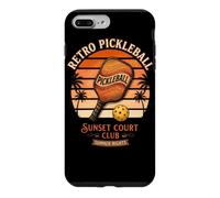 Carcasa para iPhone 7 Plus/8 Plus Retro Pickleball Sunset Court Club Ropa Vintage