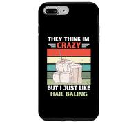 Carcasa para iPhone 7 Plus/8 Plus Retro Piensan Que Estoy Loco, Pero me Gusta el Amante de Las Balas de Granizo