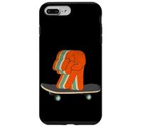Carcasa para iPhone 7 Plus/8 Plus Retro Skater Mano Dedo Skateboarding Vintage 70er