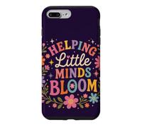 Carcasa para iPhone 7 Plus/8 Plus Retro Teacher Helping Little Minds Bloom Floral Cita