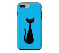 Carcasa para iPhone 7 Plus/8 Plus Retro Vintage Mod Atomic Black Cat Eye Gafas Rockabilly