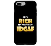 Carcasa para iPhone 7 Plus/8 Plus Rich Costume Idgaf Meme Personalized Wealthy Person Success