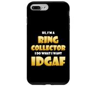 Carcasa para iPhone 7 Plus/8 Plus Ring Collector Idgaf Vintage Rare Jewelry Gold Wedding Rings