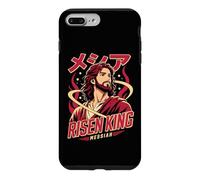 Carcasa para iPhone 7 Plus/8 Plus Risen King Messiah Christian Anime Manga Jesús Fe Arte