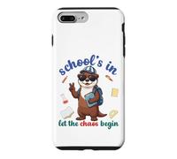 Carcasa para iPhone 7 Plus/8 Plus River Otter Regreso a la Escuela Vibra Escuelas En Que Comience el Caos