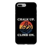 Carcasa para iPhone 7 Plus/8 Plus Rock Climbing Bouldering Chalk Up Climb On Retro Sunset