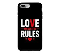 Carcasa para iPhone 7 Plus/8 Plus Romantic Couple Quote Valentine's Day Love Makes The Rules