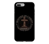 Carcasa para iPhone 7 Plus/8 Plus Rooted in Christ Shirt Jesus Shirt Vintage Cross Christian