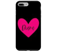 Carcasa para iPhone 7 Plus/8 Plus Rosa Diana Nombre Corazón Amor Mujer Niña Amigo Personalizado