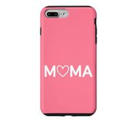 Carcasa para iPhone 7 Plus/8 Plus Rosa - Mama Heart Lettering Minimalista Motherhood Love
