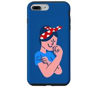 Carcasa para iPhone 7 Plus/8 Plus Rosie The Riveter Rockabilly Retro Icono ww2 día de la Mujer