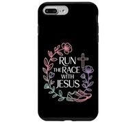Carcasa para iPhone 7 Plus/8 Plus Run The Race with Jesus Fe del Corredor Cristiano -