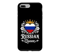 Carcasa para iPhone 7 Plus/8 Plus Russian Queen Russia Flag Proud Russian Woman