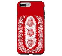 Carcasa para iPhone 7 Plus/8 Plus Sagrado Corazón de Jesús Inmaculado Corazón María José Católica