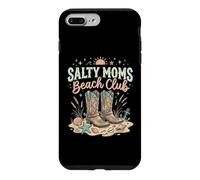 Carcasa para iPhone 7 Plus/8 Plus Salty Moms Beach Club - Botas Vaqueras Divertidas y Lindas Occidentales