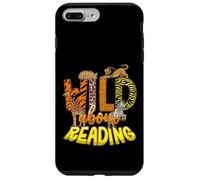 Carcasa para iPhone 7 Plus/8 Plus Salvaje sobre la Lectura de Libros Zoo Animales Bibliotecario Día de la Biblioteca