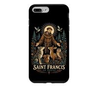 Carcasa para iPhone 7 Plus/8 Plus San Francisco de Asís Patrón de los Animales Pájaros Católico