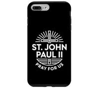 Carcasa para iPhone 7 Plus/8 Plus San Juan Pablo II Ruega por Nosotros Cruz Cristiana Católica