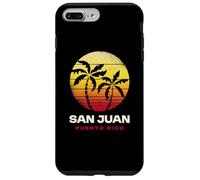 Carcasa para iPhone 7 Plus/8 Plus San Juan Puerto Rico Palm Sunset Retro Tropical Beach