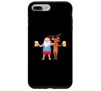 Carcasa para iPhone 7 Plus/8 Plus Santa Claus and Reindeer Drinking Beer Ugly Christmas