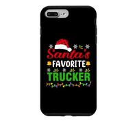 Carcasa para iPhone 7 Plus/8 Plus Santa's Favorite Trucker Funny Christmas Trucker Xmas
