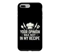 Carcasa para iPhone 7 Plus/8 Plus Sarcástico Tu Opinión No Fue Mi Receta Diciendo