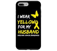 Carcasa para iPhone 7 Plus/8 Plus Sarcoma Cancer Ribbon I Wear Yellow for my Husband