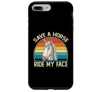 Carcasa para iPhone 7 Plus/8 Plus Save A Horse Ride My Face Funny Horse Riding Adult Joke Meme