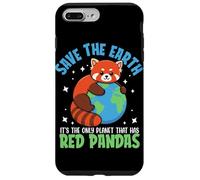 Carcasa para iPhone 7 Plus/8 Plus Save The Earth Es el único Planeta Que Tiene Pandas Rojos
