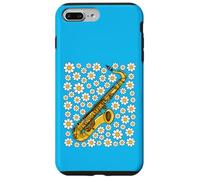 Carcasa para iPhone 7 Plus/8 Plus Saxofón Floral Flores Saxofonista Primavera Verano Músico