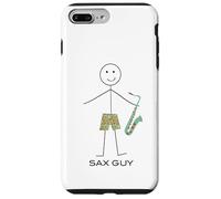Carcasa para iPhone 7 Plus/8 Plus Saxofonista para Hombre Divertido