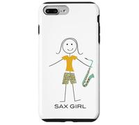 Carcasa para iPhone 7 Plus/8 Plus Saxofonista para Mujer Divertida