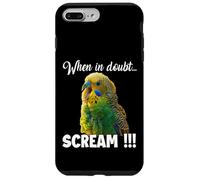 Carcasa para iPhone 7 Plus/8 Plus Screaming Budgie T, Meme Divertido para los Amantes de Las